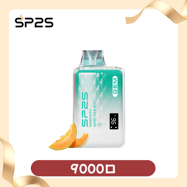 SP2S GEM9000口拋棄式電子煙|高清顯示屏|持久煙感