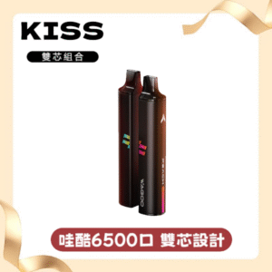 WAGOO哇酷Kiss5 6500口拋棄式 | 自由混搭雙口味 | 雙芯組合